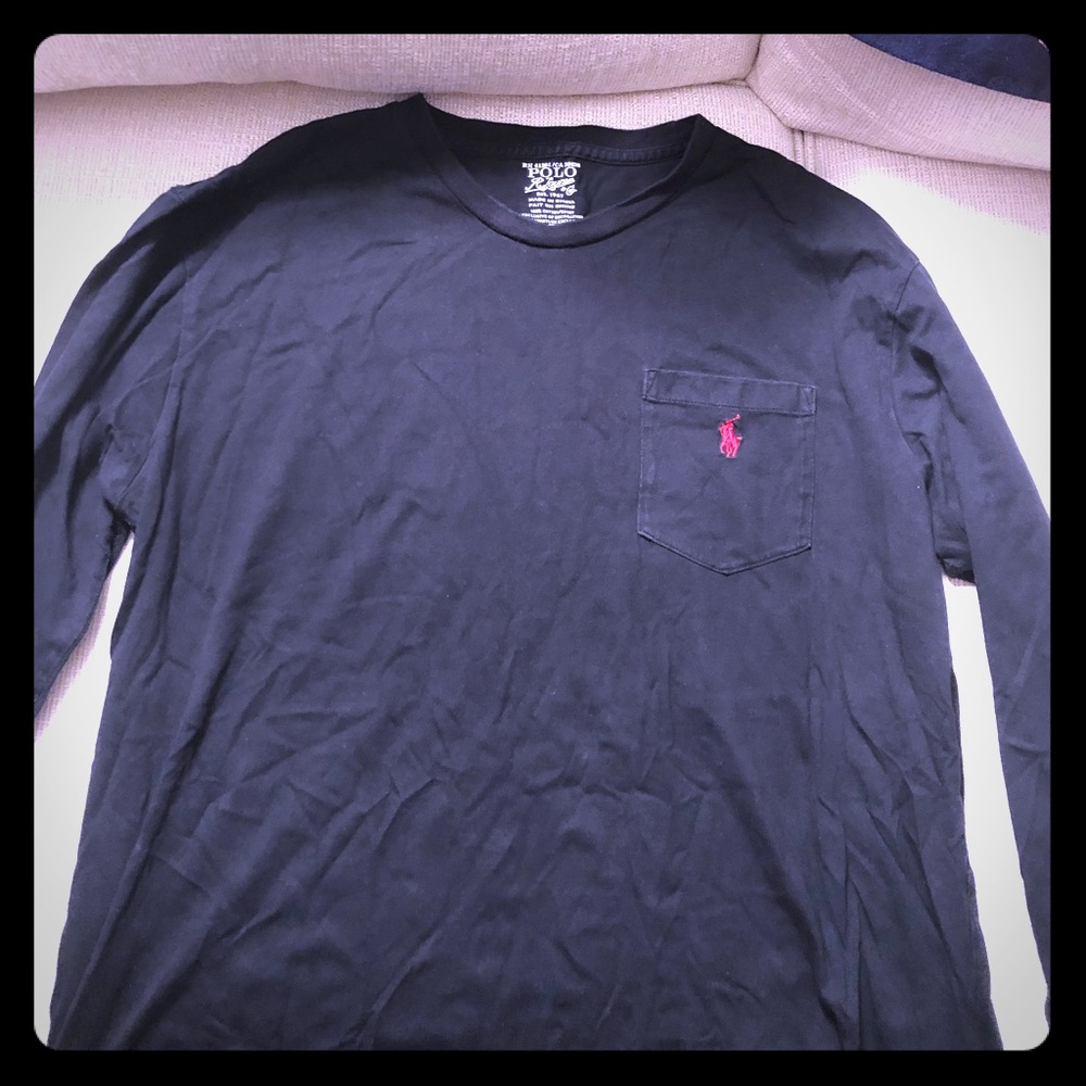 Black Polo Ralph Lauren long sleeve tee.